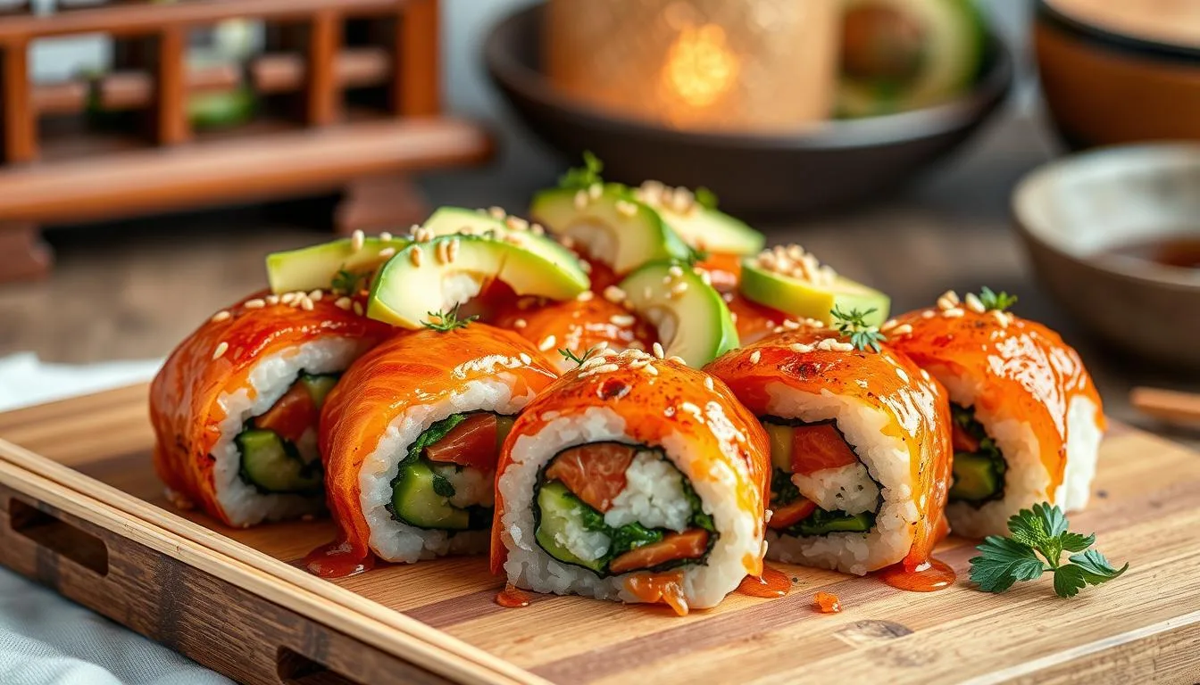 Baked Salmon Sushi recipe